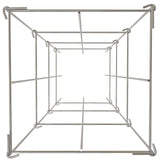 VEVOR Tomato Cages, 30 x 30 x 117 cm, 5 Packs Square Plant Support Cages, Silver PVC-Coated Steel Tomato Towers for Climbing Vegetables, Plants,