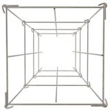 VEVOR Tomato Cages, 30 x 30 x 117 cm, 5 Packs Square Plant Support Cages, Silver PVC-Coated Steel Tomato Towers for Climbing Vegetables, Plants, Flowers, Fruits - Extra Image