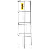 VEVOR Tomato Cages, 30 x 30 x 117 cm, 5 Packs Square Plant Support Cages, Silver PVC-Coated Steel Tomato Towers for Climbing Vegetables, Plants,