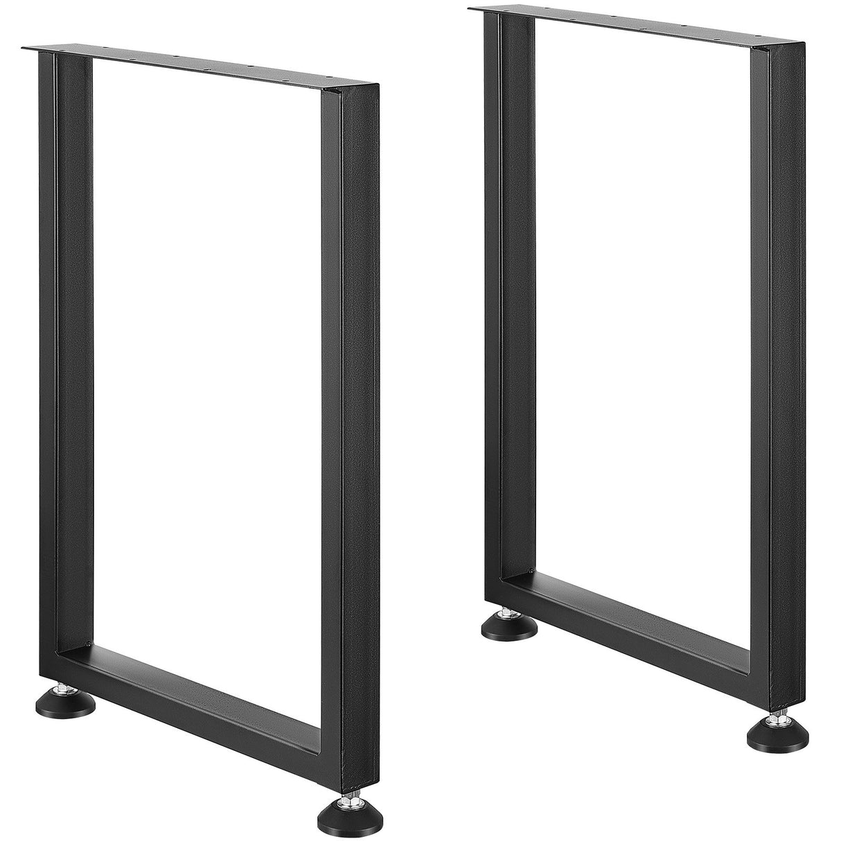 VEVOR 711.2MM Adjustable Furniture Legs, Square Reinforced Steel Office Table legs Set of 2 for DIY, Max Load 453.6KG Heavy Duty Desk Legs, Quick