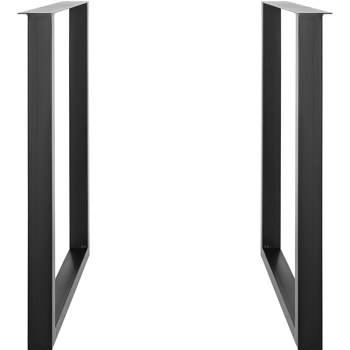 VEVOR 711.2MM Adjustable Furniture Legs, Square Reinforced Steel Office Table legs Set of 2 for DIY, Max Load 453.6KG Heavy Duty Desk Legs, Quick Instalation & Rich Accessories Legs Black