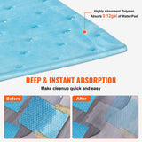 VEVOR Spill Absorbent Pads, Water Absorbing Mat Pad in Dispenser Box, 6 Gal Capacity, 15" L x19" W Polypropylene Absorbent Pad for Water, 30 pcs per