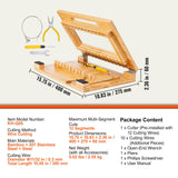 VEVOR Soap Cutter, Cut 1-12 Bars, Precisely and Accurately Cut 1 Inch Bars, Bamboo Soap Slicer With Steel Wire, Multi Handmade Soap Wire Cutter for