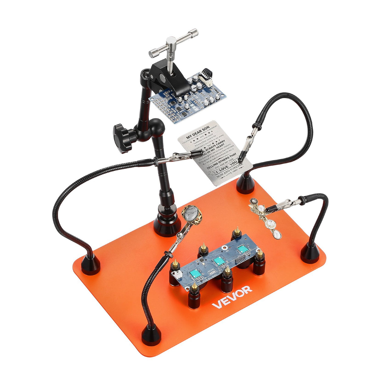 VEVOR Magnetic Helping Hands Soldering Station Hot Air Gun Holder 6 PCB Holders