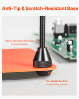 VEVOR Magnetic Helping Hands Soldering Station 3X LED Magnifying Lamp 4 Arms - 45-Degree Angle