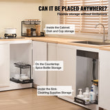 VEVOR 2-Tier Wire Pull Out Cabinet Under Sink Organizer 10.7
