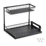 VEVOR 2-Tier Wire Pull Out Cabinet Under Sink Organizer 10.7