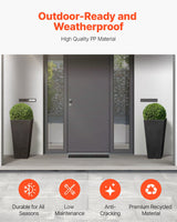 VEVOR Tall Planter, Set of 2 Tall Square Tapered Planters, 57 cm Large Modern Gardening and Flower Plastic Pots, Decorative Tall Black Planter with Drainage Hole, for Porch, Patio, Indoor & Outdoor - Side View