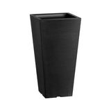 VEVOR Tall Planter, Set of 2 Tall Square Tapered Planters, 57 cm Large Modern Gardening and Flower Plastic Pots, Decorative Tall Black Planter with Drainage Hole, for Porch, Patio, Indoor & Outdoor - Extra Image