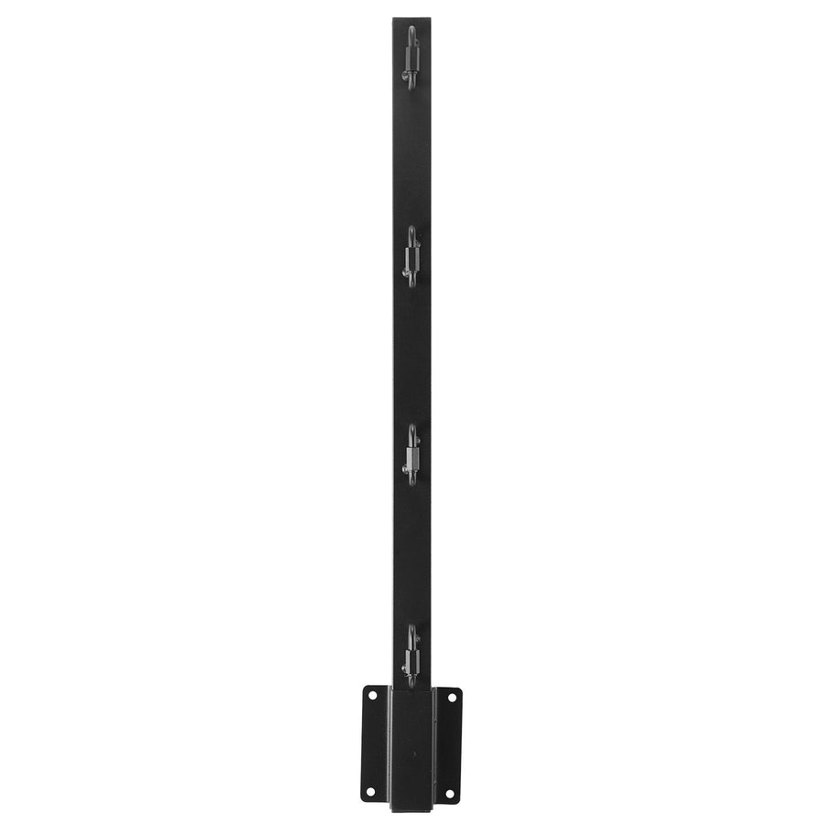 Fence Post Extender, 8 Packs 605 mm Barbed Wire Arm, Sturdy Steel Fence Height Extender, Flat or Surface Mounted Barbed Wire Extension Arms, Protect Privacy and Prevent Pets Jumping Off