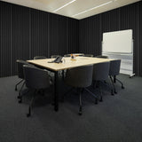 VEVOR Acoustic Foam Panels 80 Pack 12 x 12 x 1 in for Studio Wall and Ceiling - Low Angle