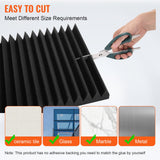 VEVOR Acoustic Foam Panels 50 Pack 12 x 12 x 2 in for Studio Wall and Ceiling - Top-Down View
