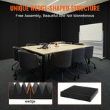 VEVOR Acoustic Foam Panels 50 Pack 12 x 12 x 2 in for Studio Wall and Ceiling - Rear View