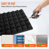 VEVOR Acoustic Foam Panels 36 Pack 12 x 12 x 2 in for Studio Wall and Ceiling - Top-Down View