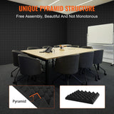VEVOR Acoustic Foam Panels 24 Pack 12 x 12 x 2 in for Studio Wall and Ceiling - Rear View