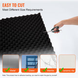 VEVOR Acoustic Foam Panels 2 Pack 48 x 24 x 2 in for Studio Wall and Ceiling - Top-Down View