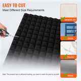 VEVOR Acoustic Foam Panels 4 Pack 48 x 24 x 2 in for Studio Wall and Ceiling - Top-Down View