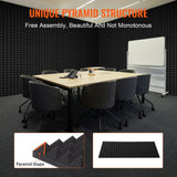 VEVOR Acoustic Foam Panels 4 Pack 48 x 24 x 2 in for Studio Wall and Ceiling - Rear View