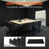 VEVOR Acoustic Foam Panels 4 Pack 48 x 24 x 2 in for Studio Wall and Ceiling - Rear View