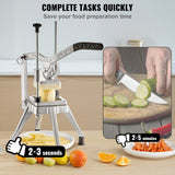 Commercial Vegetable Fruit Chopper 1/4" Blade Heavy Duty Professional Food Dicer Kattex French Fry Cutter Onion Slicer Stainless Steel for Tomato Peppers Potato Mushroom