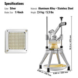 VEVOR Commercial Vegetable Fruit Chopper 1/4