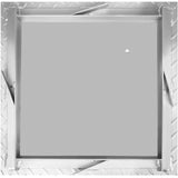 VEVOR Recessed Manhole Cover 60 x 60 cm Clear Opening, Galvanized Steel Drain Cover Overall Size 67 x 67 cm, Sealed Square Manhole Cover and Frame, Steel Man Hole Lid Inspection Access for Boat/ - Extra Image