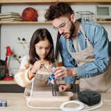 VEVOR Airbrush Kit Dual-action Airbrush System Compressor Art Nail Makeup Model - Close-Up Angle