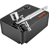 VEVOR Airbrush Kit Dual-action Airbrush System Compressor Art Nail Makeup Model - Low Angle