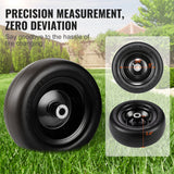 VEVOR Lawn Mower Tires with Rim, 11x4-7" Tubeless Tractor Tires, 2-Pack Tire and Wheel Assemby, Flat-free PU Tire, 3.4" Centered Hub, 3/4" Bushing