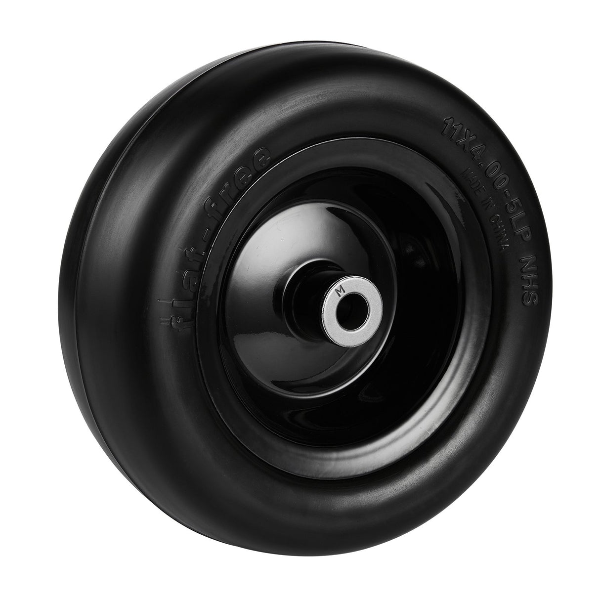 VEVOR Lawn Mower Tires with Rim, 11x4-7" Tubeless Tractor Tires, 2-Pack Tire and Wheel Assemby, Flat-free PU Tire, 3.4" Centered Hub, 3/4" Bushing