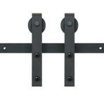 VEVOR 8FT Sliding Barn Door Hardware Closet Track Kit for Single Door J Hanger