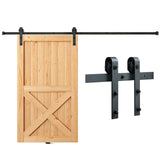 VEVOR 8FT Sliding Barn Door Hardware Closet Track Kit for Single Door J Hanger - Extra Image