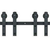 VEVOR 8FT Sliding Barn Door Hardware Closet Track Kit for Double Doors I Hanger