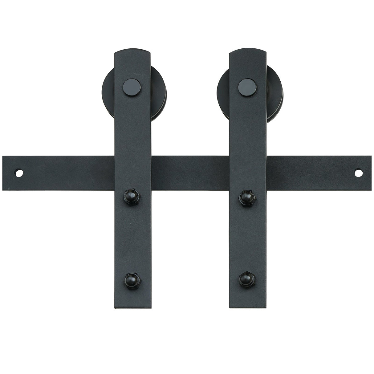 VEVOR 8FT Sliding Barn Door Hardware Closet Track Kit for Single Door I Hanger