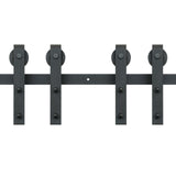 VEVOR 2440 mm Sliding Barn Door Hardware Closet Track Kit for Double Doors J Hanger