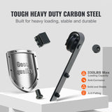 2440 mm Sliding Barn Door Hardware Closet Track Kit for Double Doors J Hanger