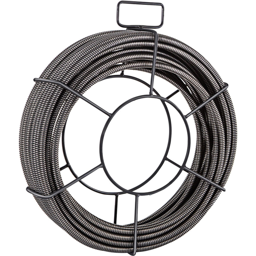 Drain Cleaning Cable 100 Feet x 3/8 Inch Solid Core Cable Sewer Cable Drain Auger Cable Cleaner Snake Clog Pipe Drain Cleaning Cable Sewer Drain Auger Snake Pipe