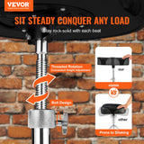 VEVOR Saddle Drum Throne, 560-705 mm Height Adjustable, Padded Drum Stool Seat with Anti-Slip Feet Drumsticks 227 kg Max Weight Capacity, Swivel Drum Chair for Drummers - Front View