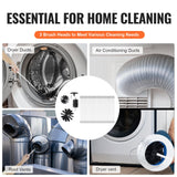 VEVOR 29 Pieces 12.2M Dryer Vent Cleaner Kit, Include 3 Different Sizes Flexible Lint Trap Brush, Reinforced Nylon Duct Cleaning Dryer Vent Brush,