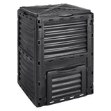 VEVOR Garden Compost Bin 300 L, BPA Free Composter, Large Capacity Outdoor Composting Bin with Top Lid and Bottom Door, Easy Assembling, Lightweight,