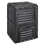 VEVOR Garden Compost Bin 300 L, BPA Free Composter, Large Capacity Outdoor Composting Bin with Top Lid and Bottom Door, Easy Assembling, Lightweight, Fast Creation of Fertile Soil