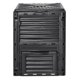 VEVOR Garden Compost Bin 300 L, BPA Free Composter, Large Capacity Outdoor Composting Bin with Top Lid and Bottom Door, Easy Assembling, Lightweight,