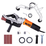 VEVOR Pipe Tube Polisher Sander, 1300W Pipe Belt Sander with 6 Variable Speeds 1100-3200rpm, Professional Belt Sander Grinding Machine with 3PCS Sanding Belts for Burnishing Finishing Rust Removal - Extra Image