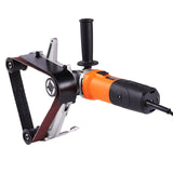 VEVOR Pipe Tube Polisher Sander, 1300W Pipe Belt Sander with 6 Variable Speeds 1100-3200rpm, Professional Belt Sander Grinding Machine with 3PCS Sanding Belts for Burnishing Finishing Rust Removal - Extra Image