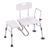 VEVOR Tub Transfer Bench Bathtub Shower Seat for Senior Height Adjustable 400LBS - Extra Image