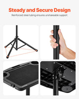 VEVOR Stationary Cycling Desk Bike Trainer Fitness Desk with Triangle Support - Rear View