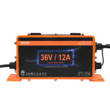 VEVOR 12 AMP Golf Cart Smart Battery Charger for EZGO D-Style IP67 ETL