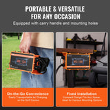 VEVOR 12 AMP Golf Cart Smart Battery Charger for EZGO D-Style IP67 ETL - Rear View