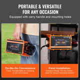 VEVOR 15 AMP Golf Cart Smart Battery Charger for Yamaha G29 Plug IP67 - Rear View