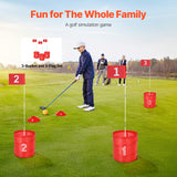 VEVOR Backyard Golf Game 3 Hole Portable Bucket Golf Game for Kids and Adults - Front View